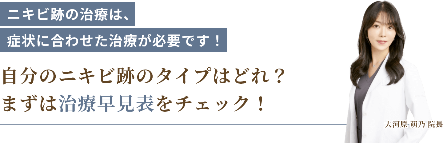 まずは治療早見表をチェック！