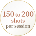 150 to 200shots per session